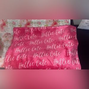 Personalized name blanket Hallie Cate